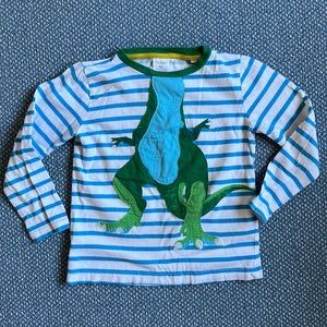 Mini Boden Dino Body Appliqué Long Sleeve